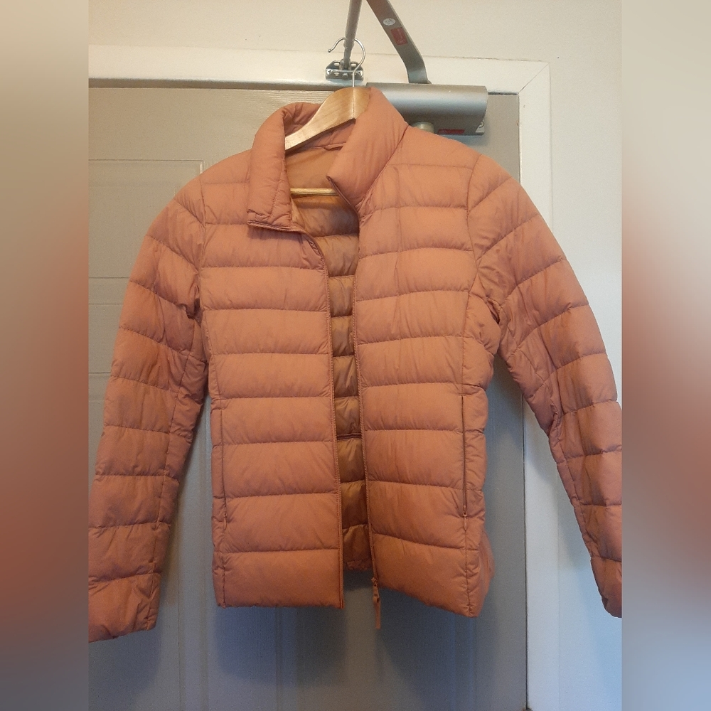 Pink Uniqlo Ultra Light Down Puffer